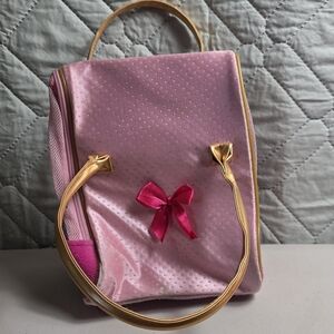 PUCCI PUPS PINK PLUSH PET CARRIER PURSE BAG DOG CAT COCKER SPANIEL